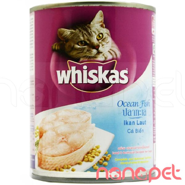 Pate Whiskas Cho Mèo Lon 400g 2 Mùi Vị