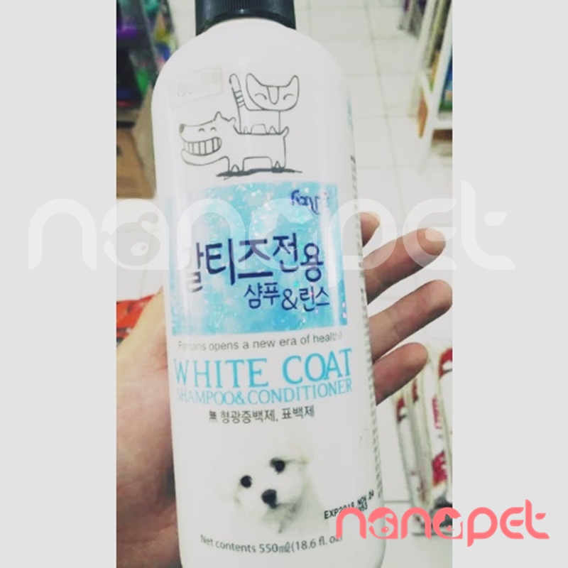 Sữa Tắm Forcans White Coat Chó Mèo Lông Trắng Sáng