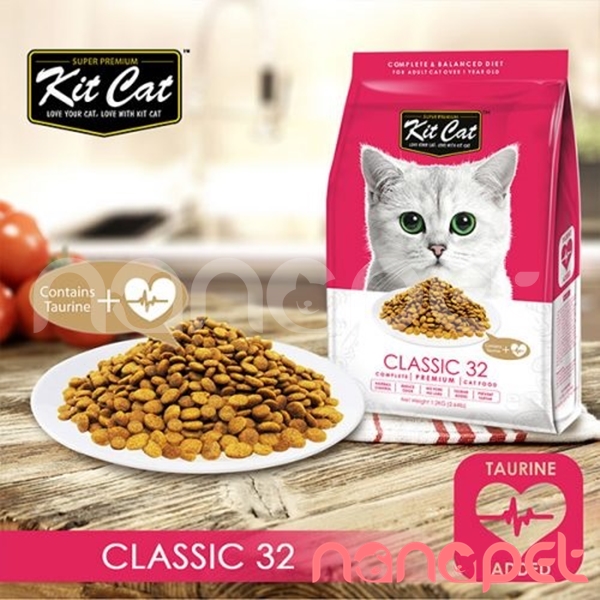 Hạt KitCat Classic 32 Cho Mèo Trưởng Thành