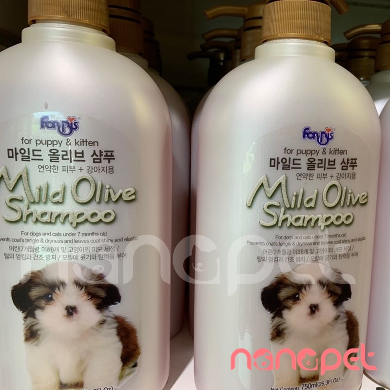 Sữa Tắm Forcans Mild Olive Chó Mèo Con Da Nhạy Cảm