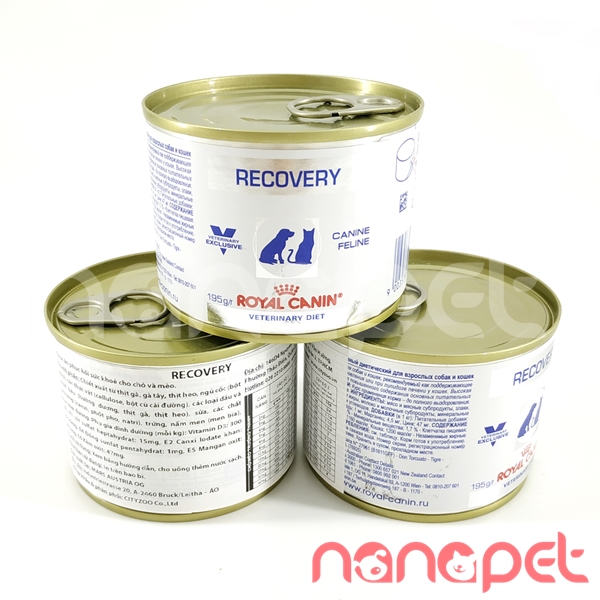 Pate Royal Canin VET Recovery Phục Hồi Bệnh Cho Chó Mèo 195g