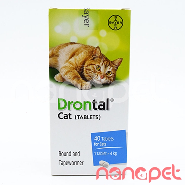 Viên Nhai Drontal Plus Phòng & Xổ Lãi Cho Mèo